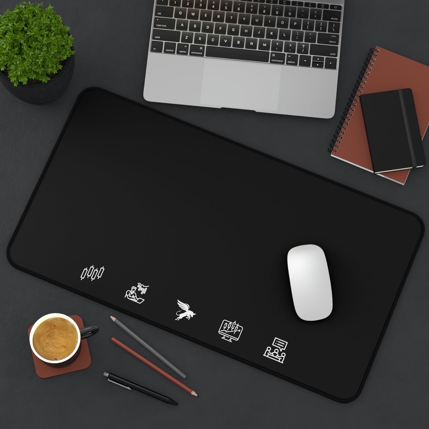 Trading Desk Mat - Black