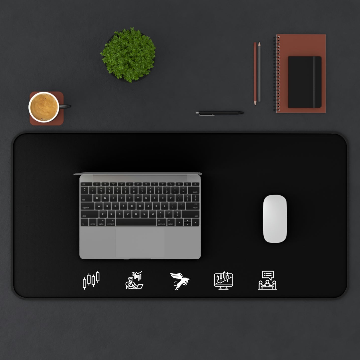 Trading Desk Mat - Black