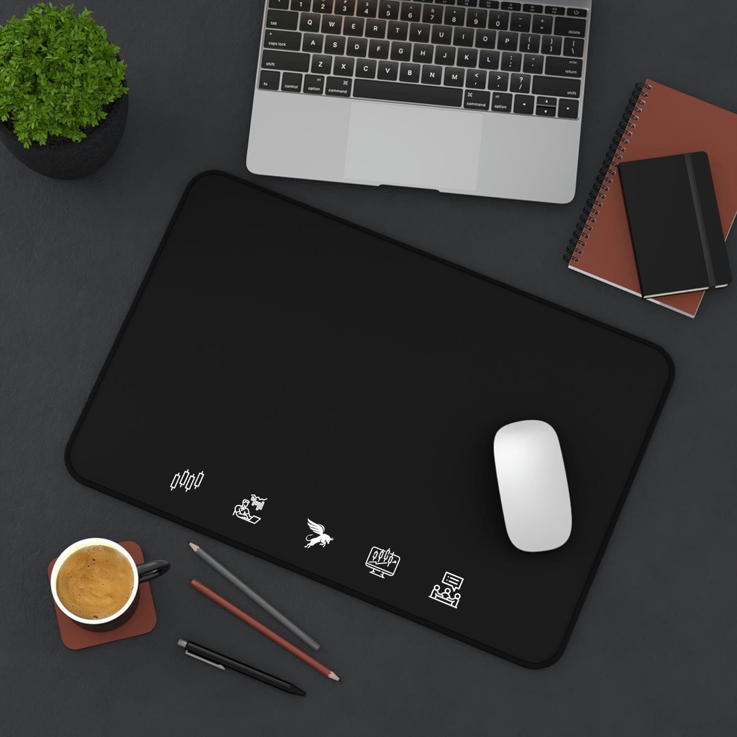 Trading Desk Mat - Black